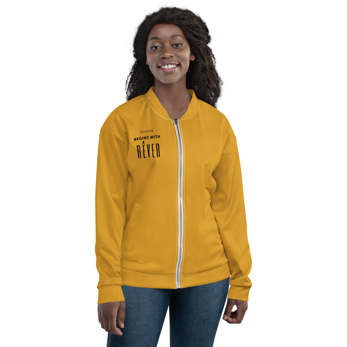 Inner Face Bomber Jacket - Yellow