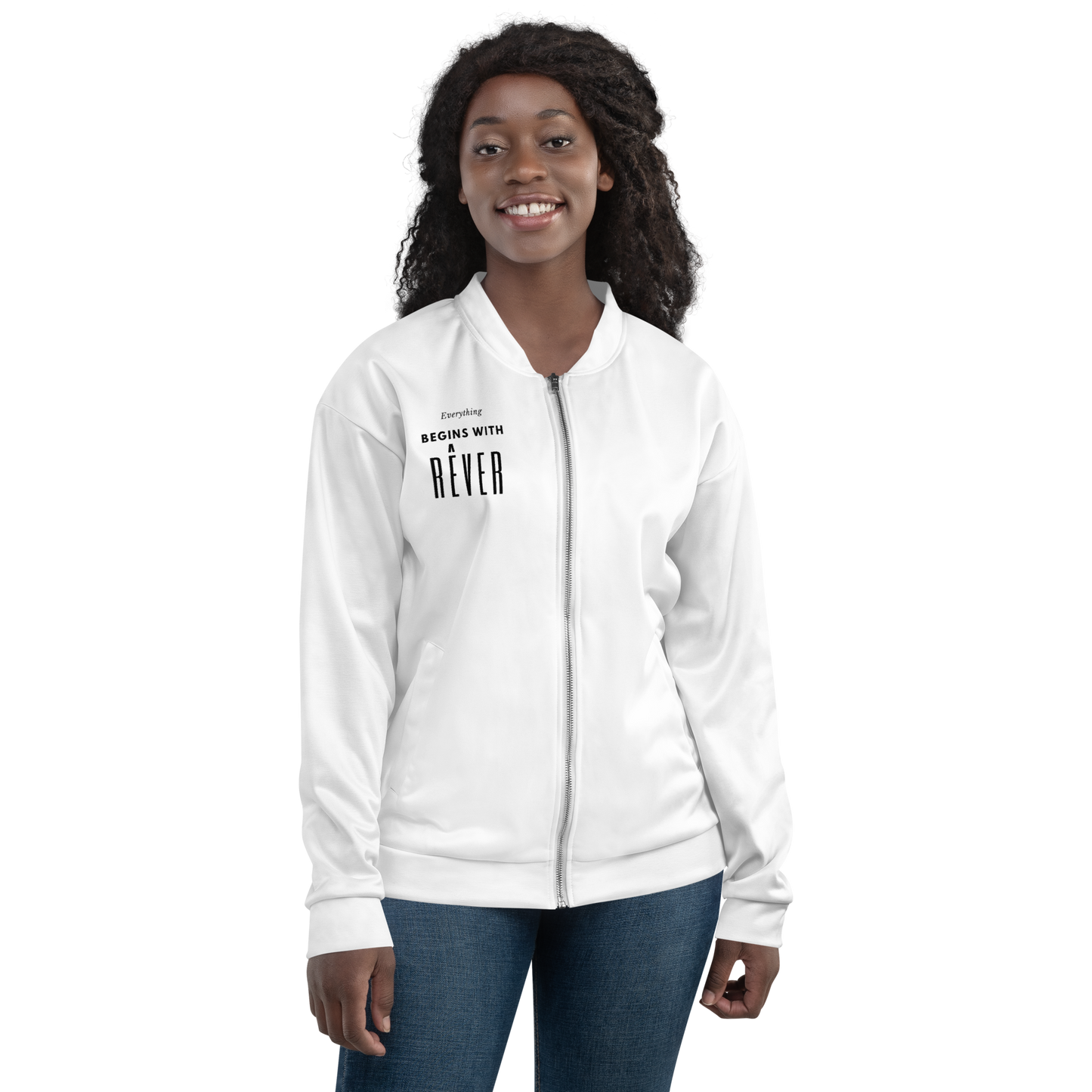 Inner Face Bomber Jacket - White