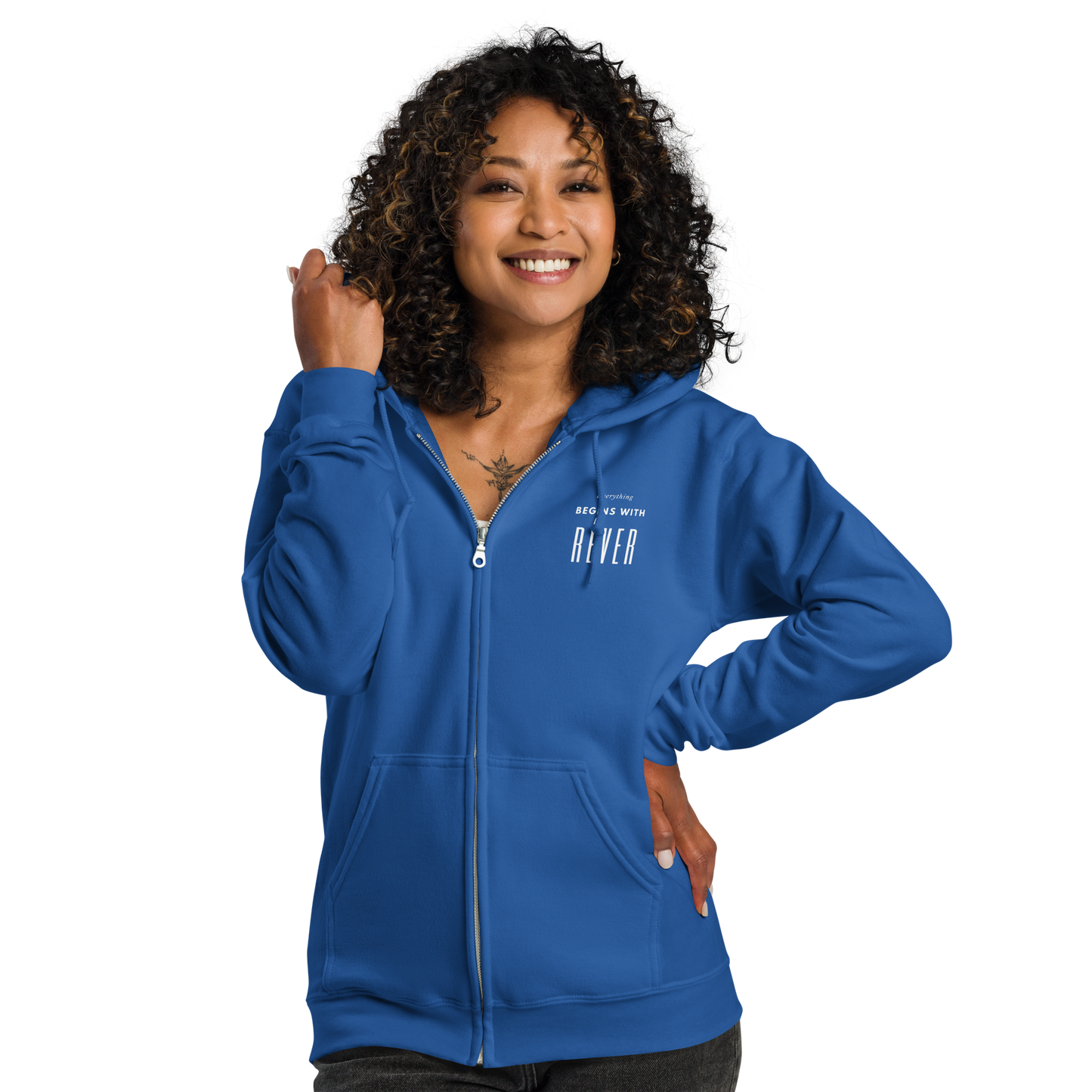 Human - Hoodie Jacket - Royal Blue
