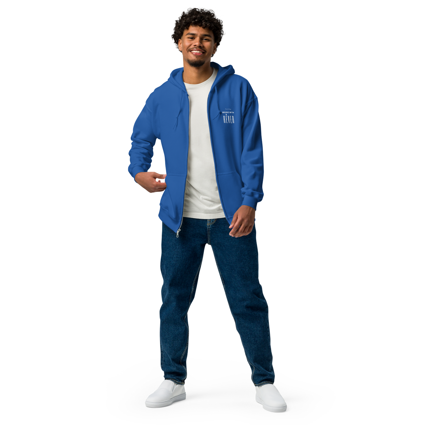 Human - Hoodie Jacket - Royal Blue