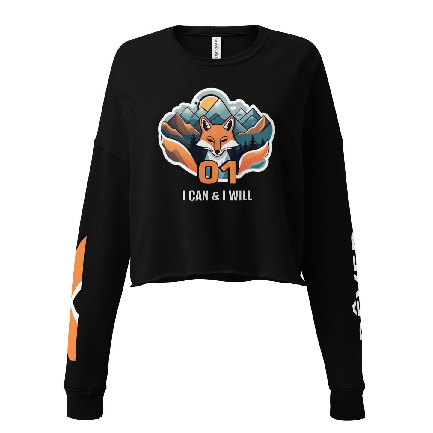 Fox 01 Crop Sweatshirt