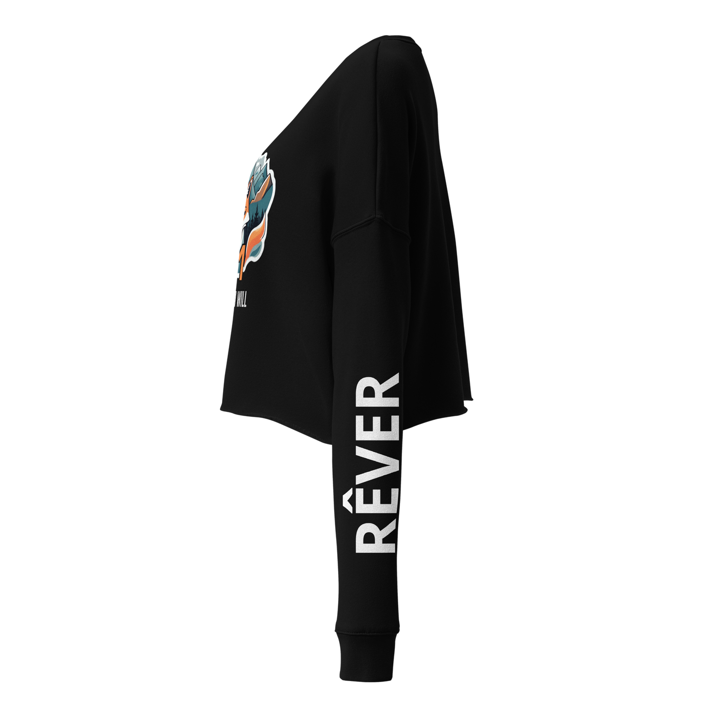 Fox 01 Crop Sweatshirt