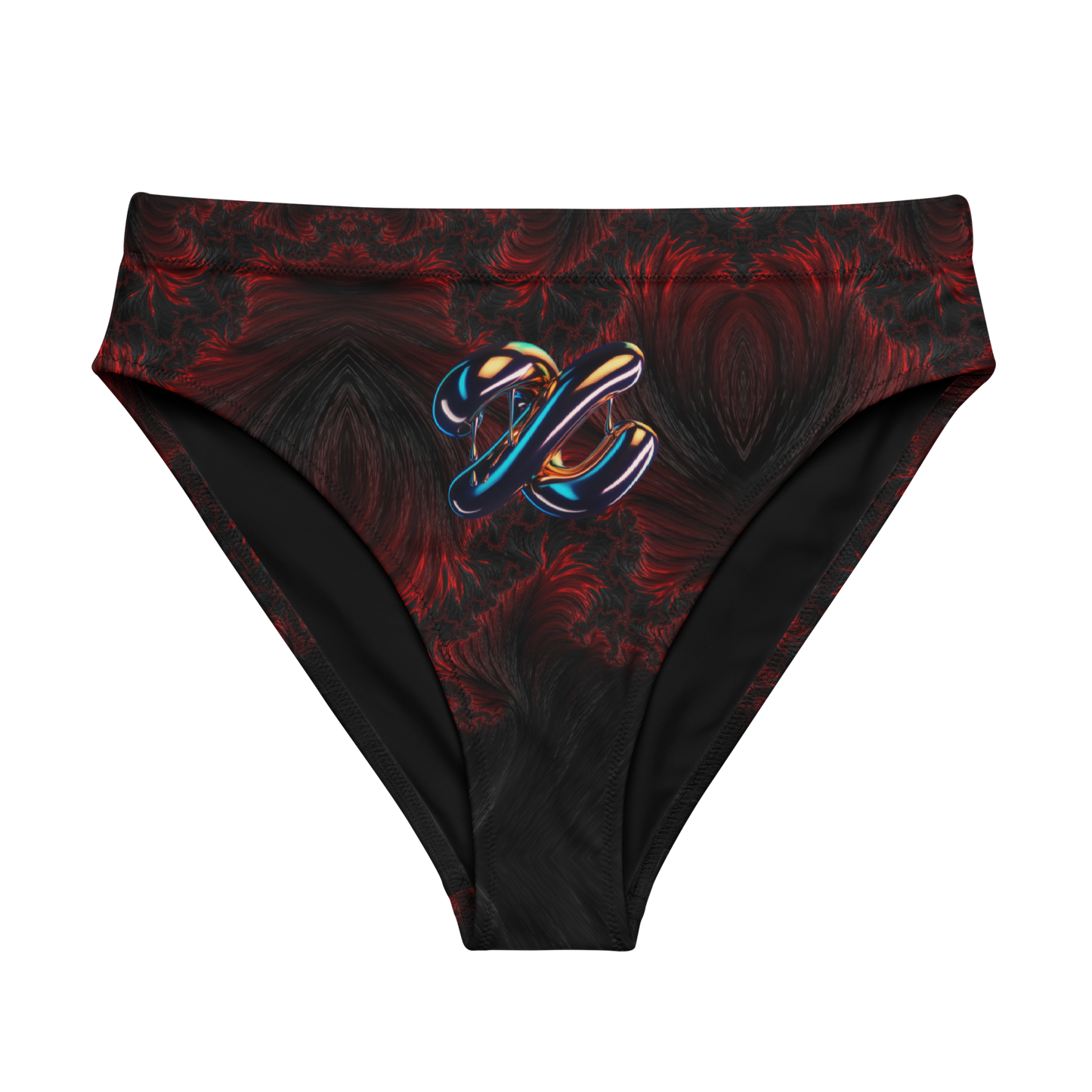 Recycled high-waisted bikini bottom