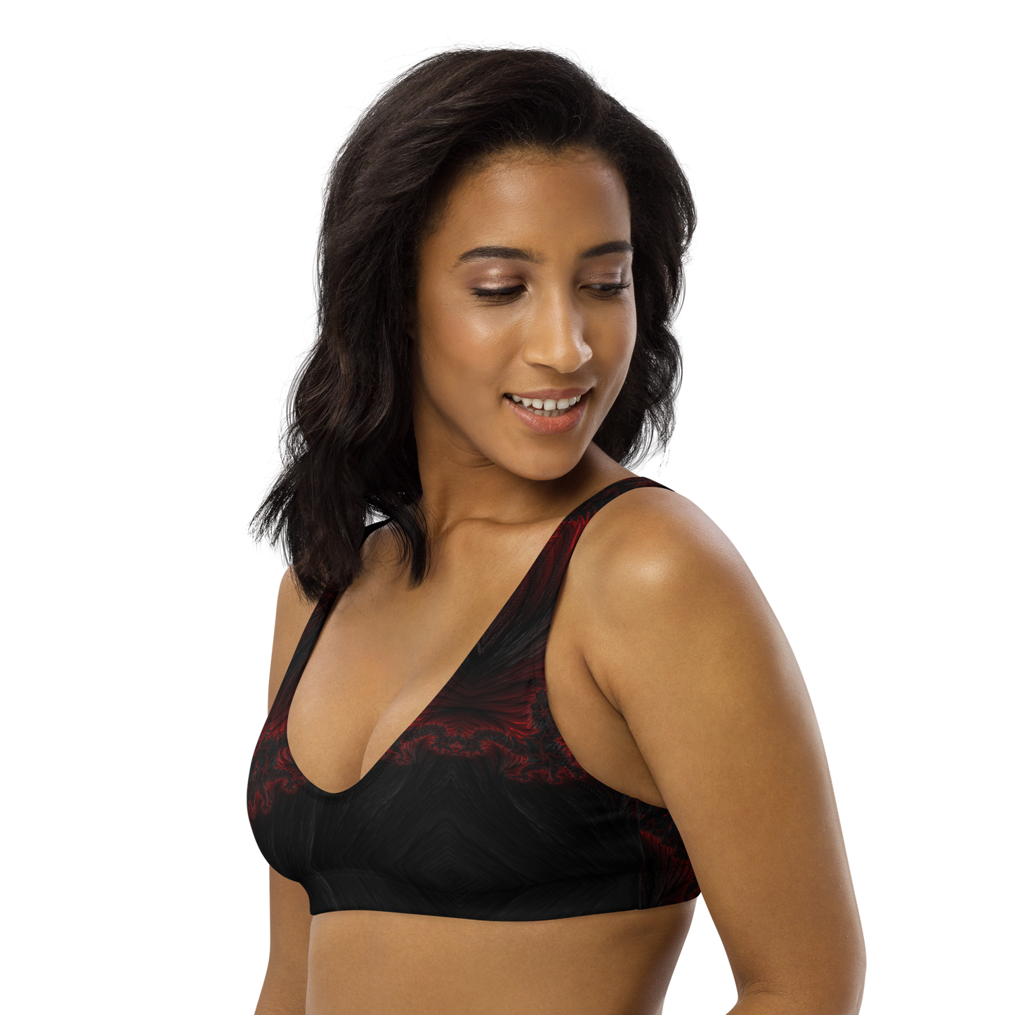 Recycled padded bikini top