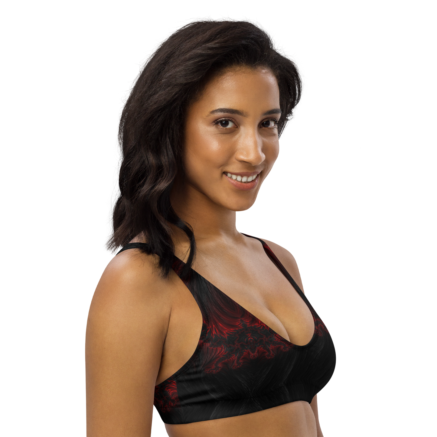 Recycled padded bikini top