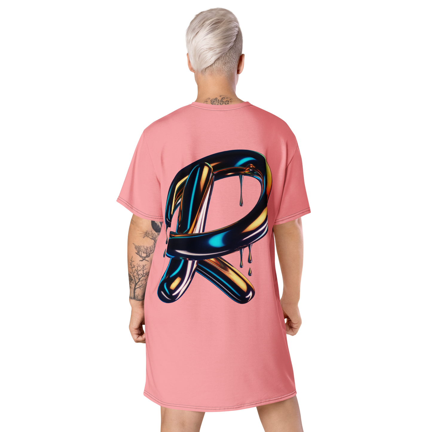 Chromatic Pink T-shirt Dress