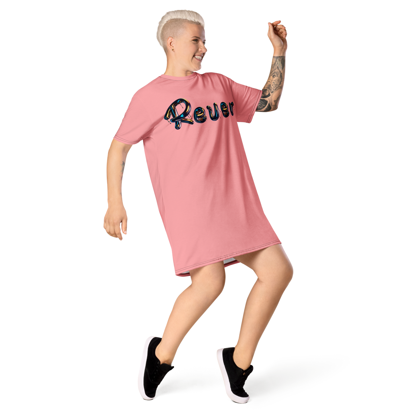 Chromatic Pink T-shirt Dress