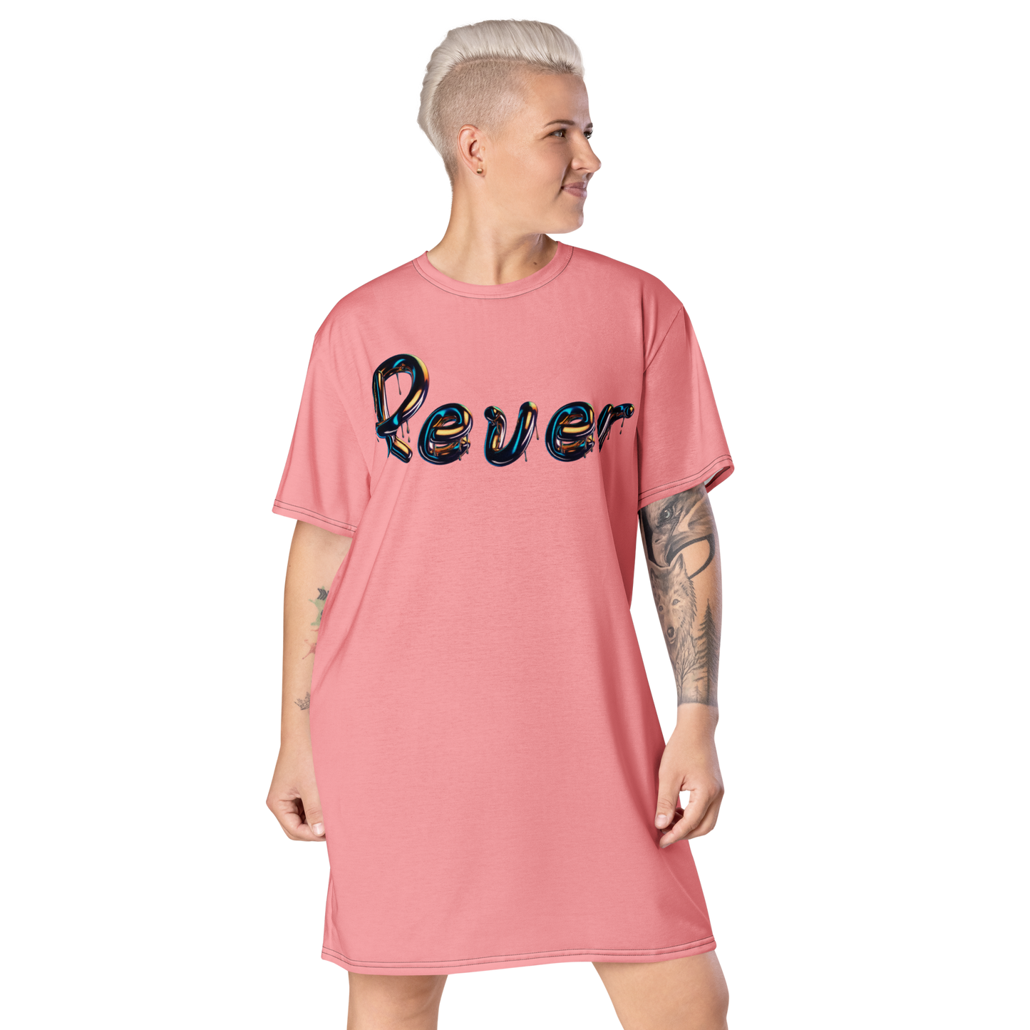 Chromatic Pink T-shirt Dress