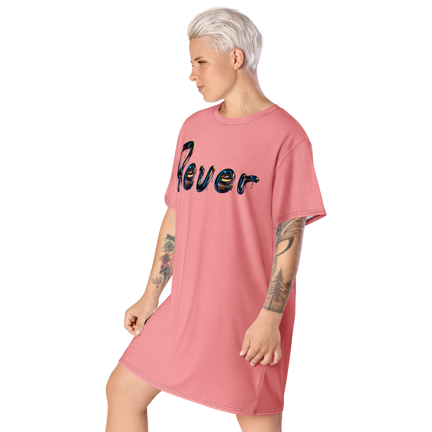 Chromatic Pink T-shirt Dress