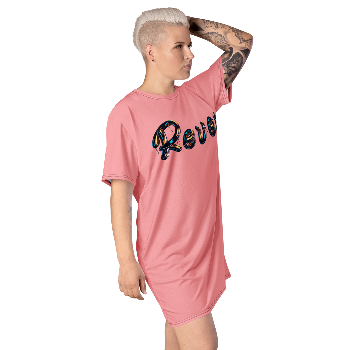 Chromatic Pink T-shirt Dress