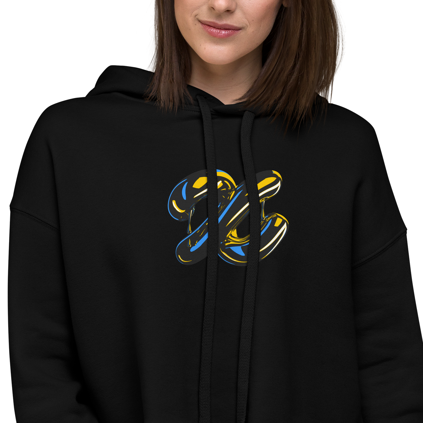 Crop Chromatic Hoodie