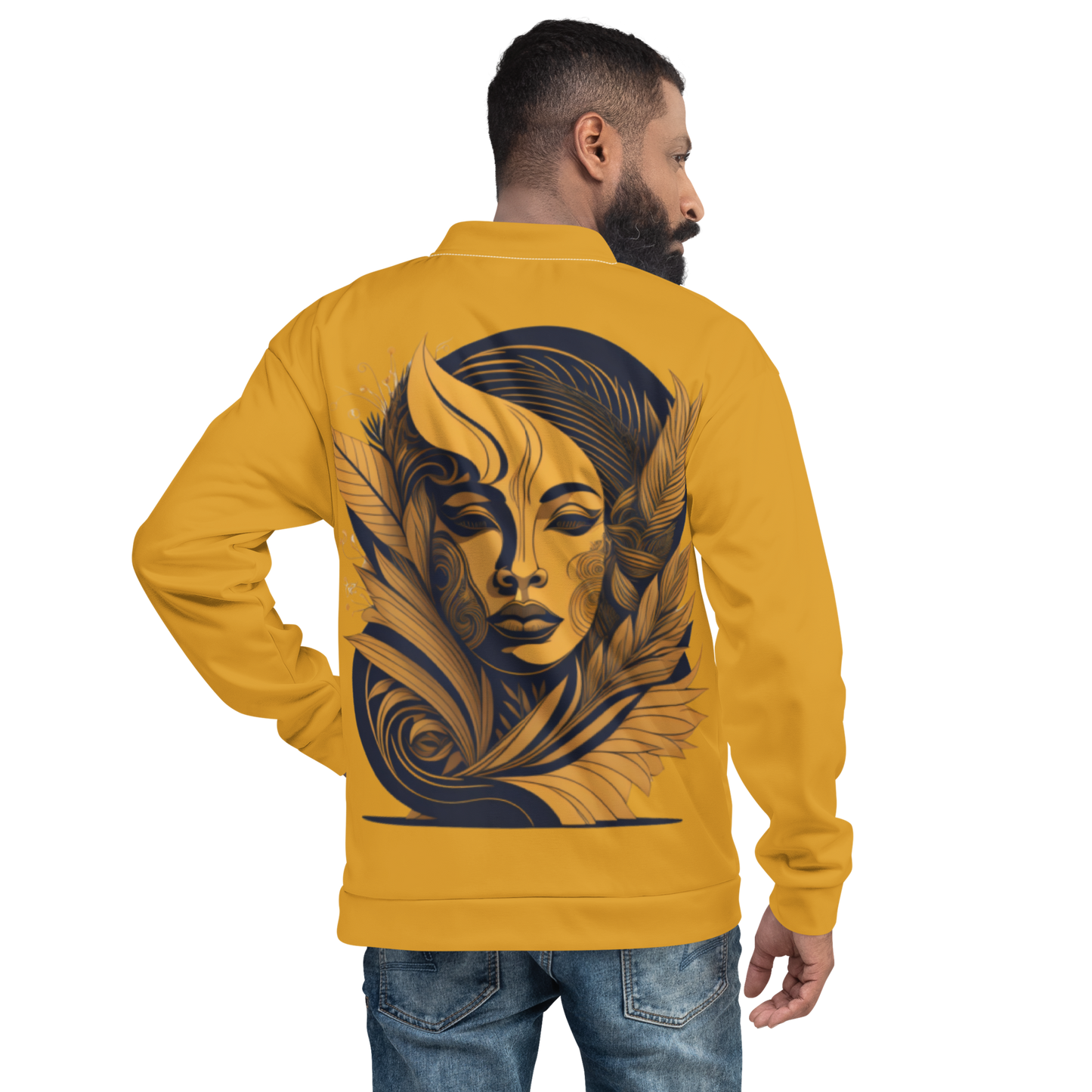 Inner Face Bomber Jacket - Yellow