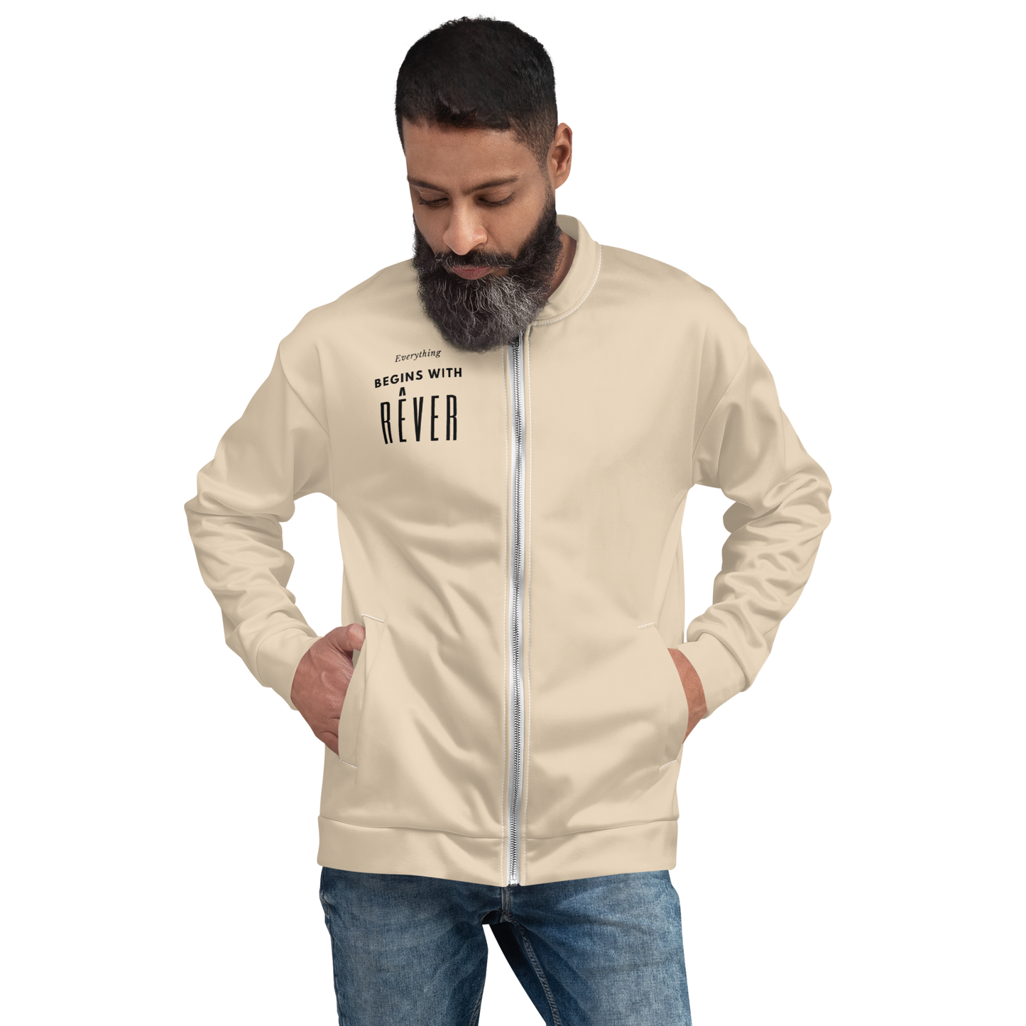 Inner Face Bomber Jacket - Sand