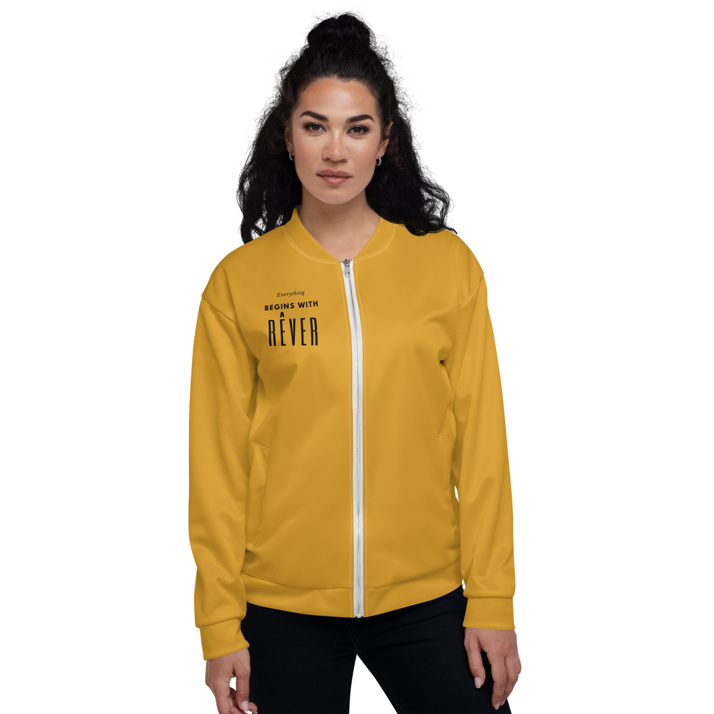 Inner Face Bomber Jacket - Yellow