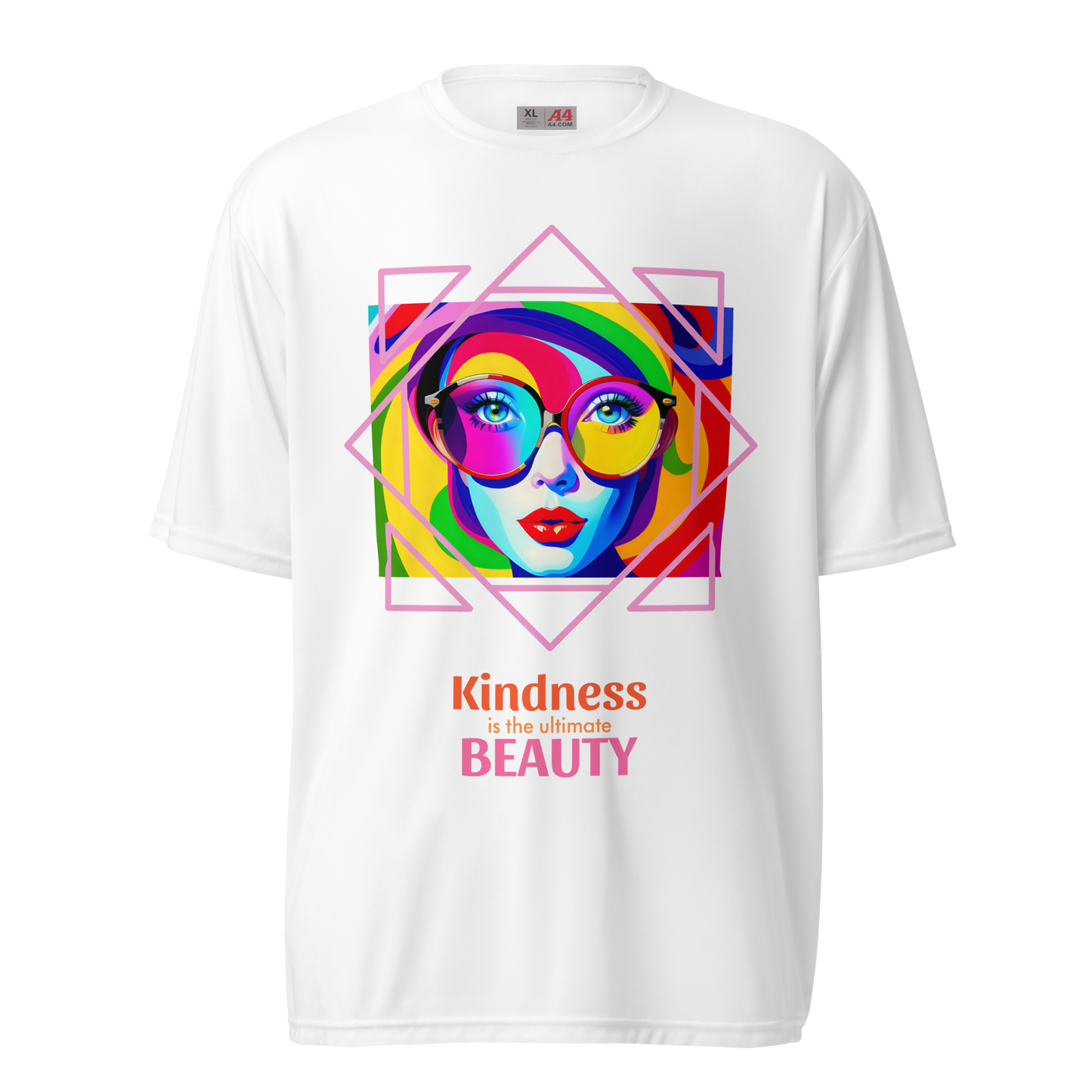 Kindness Performance Crew Neck T-Shirt - White