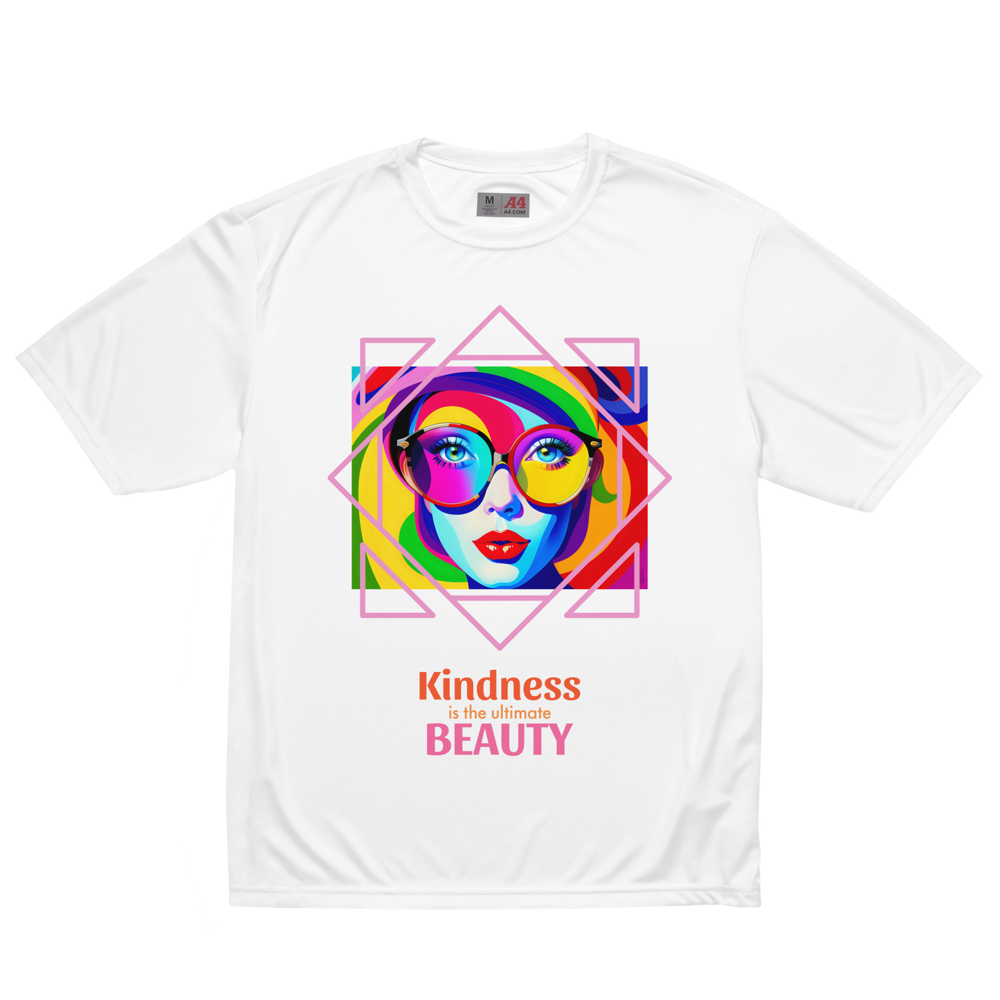 Kindness Performance Crew Neck T-Shirt - White