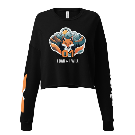 Fox 01 Crop Sweatshirt