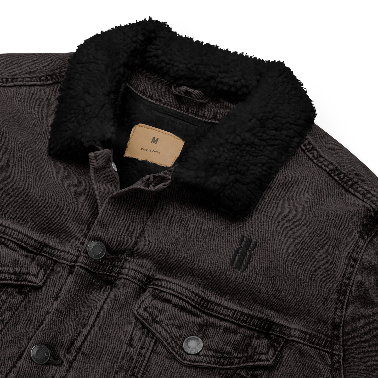 Unisex denim sherpa jacket